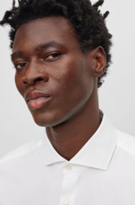 BOSS Slim fit Shirt In Structured Stretch Cotton