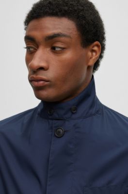 BOSS Slimfit jacket in waterrepellent material
