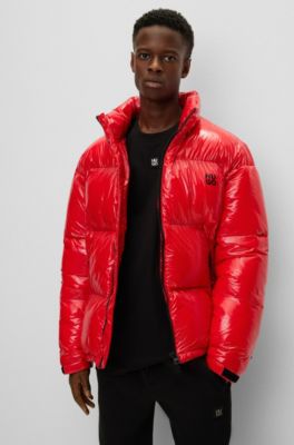 red bubble jacket men