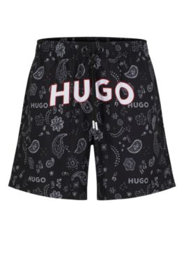 White hugo boss hot sale swim shorts