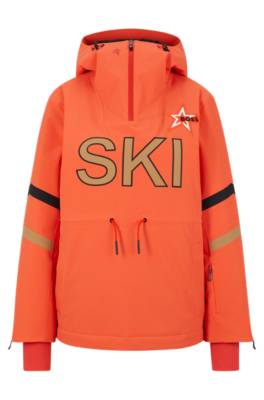 Hugo Boss X Perfect Moment Oversized fit Hooded Ski Jacket In Orange ModeSens