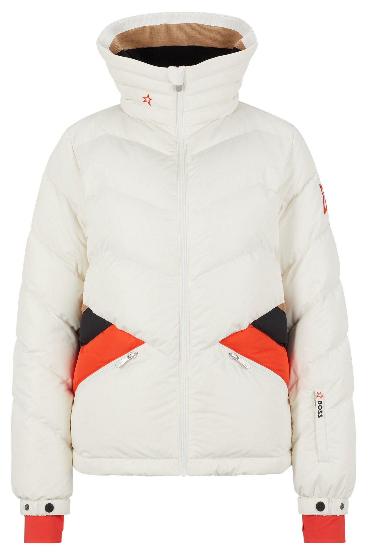 BOSS x Perfect Moment down jacket with capsule detailing, White