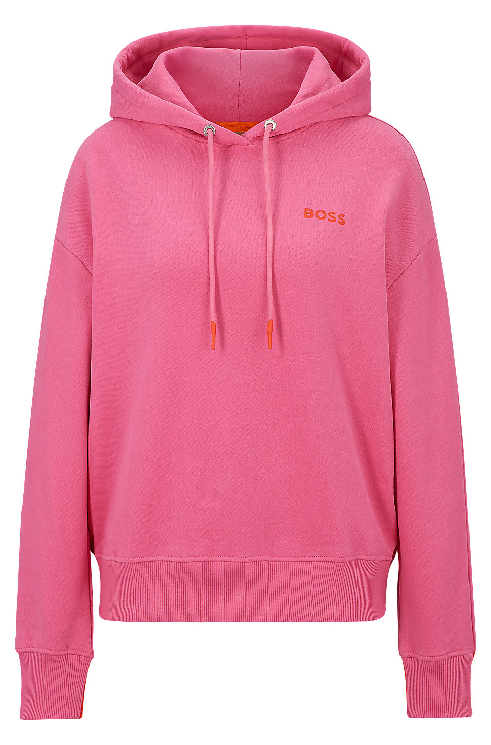 BOSS - Cotton-blend hoodie with logo detail