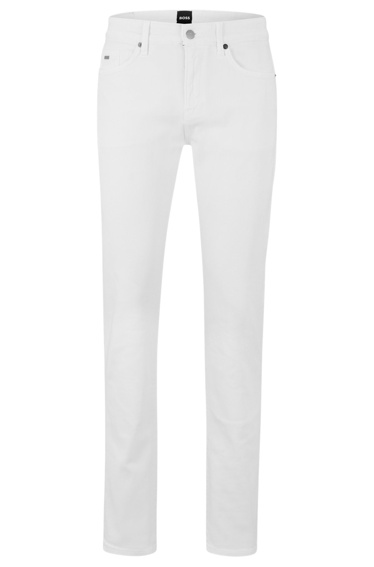 BOSS - Slim-fit jeans in cashmere-touch denim