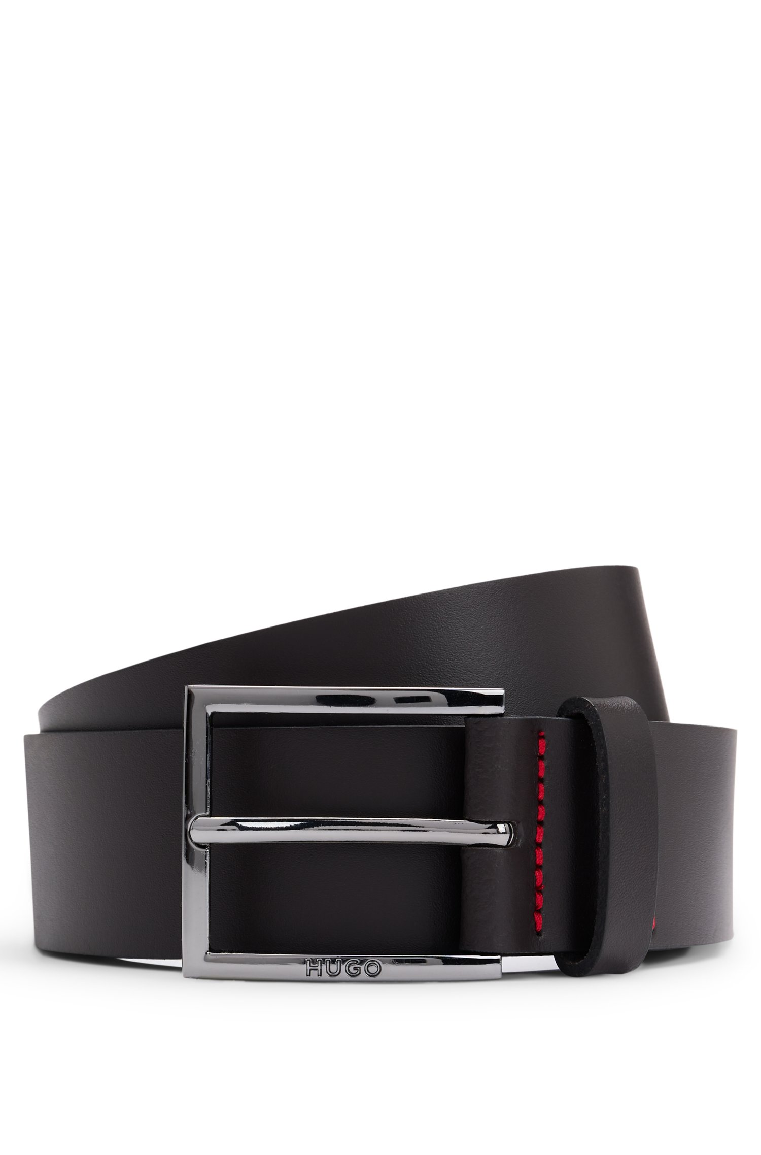 Hugo Smooth-leather belt skärp & hängslen herr