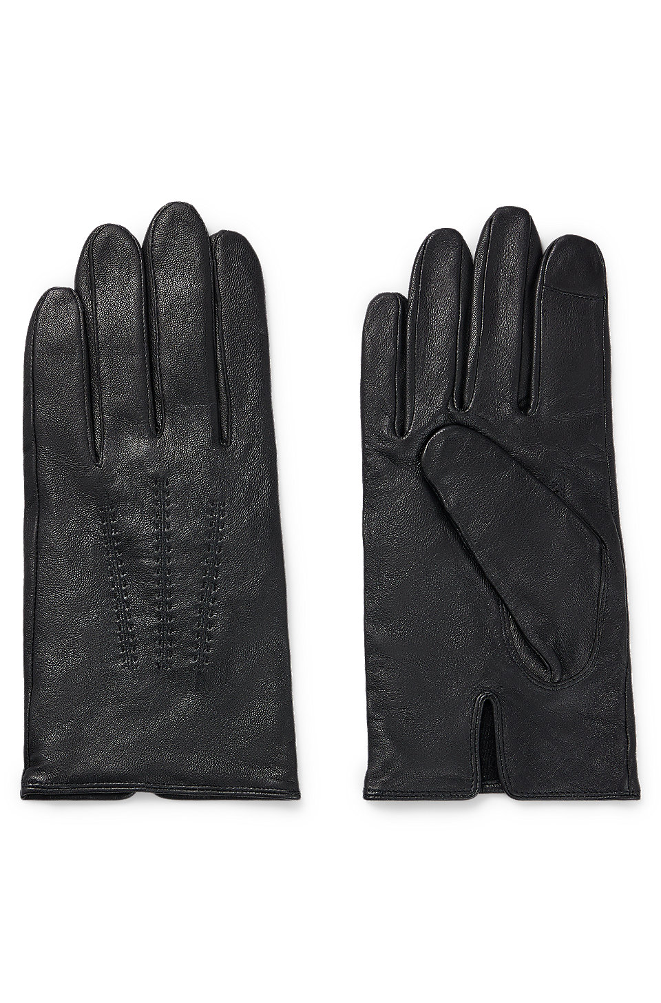 BOSS gloves lettering Nappa-leather with metal - logo