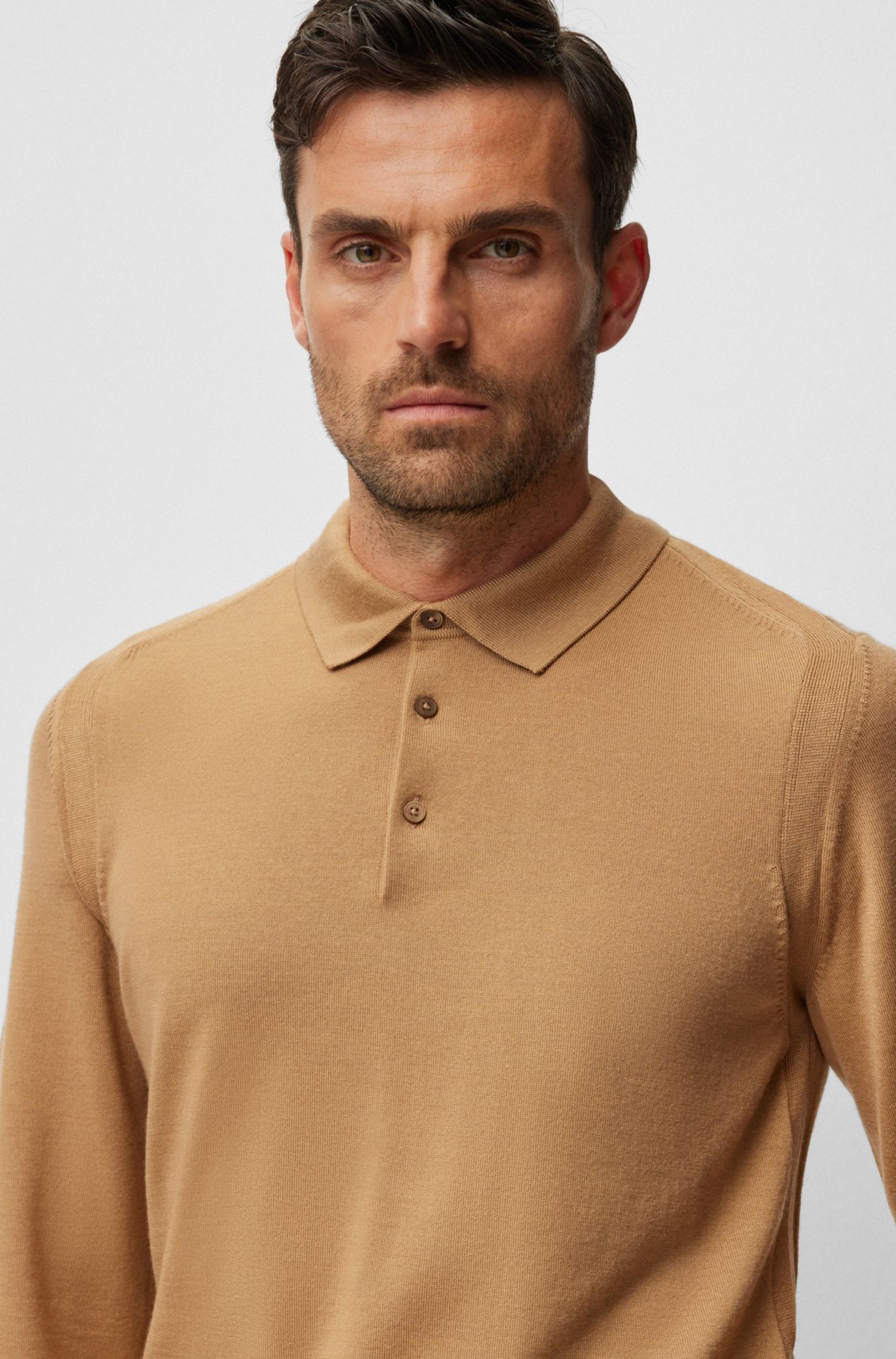 Hugo boss deals merino wool polo