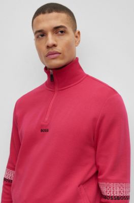 Stylish Pink Sweatshirts for Men by HUGO BOSS | Designer Menswear
