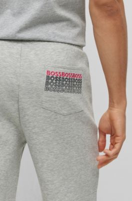 BOSS - レギュラーフィット ショートパンツ マルチカラーロゴ