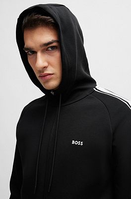 BOSS - Cotton-blend tracksuit with contrast branding and piping