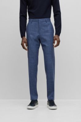 BOSS Slimfit suit in wool, Tussah silk and linen