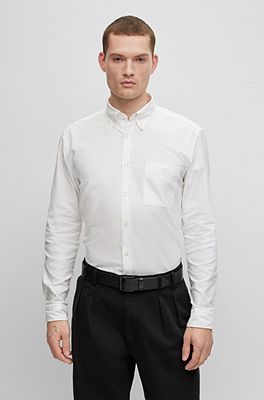 Hugo boss white hot sale jilias oxford shirt