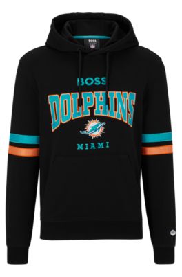 Hugo Boss Nfl Dolphins Pullover Hoodie In Dolphins