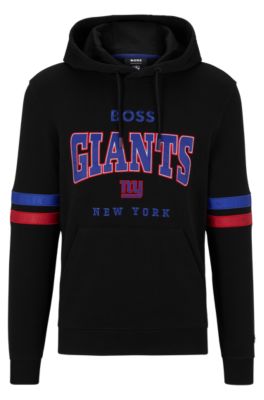 Hugo Boss Boss X Nfl Cotton-terry Hoodie With Collaborative Branding In Giants