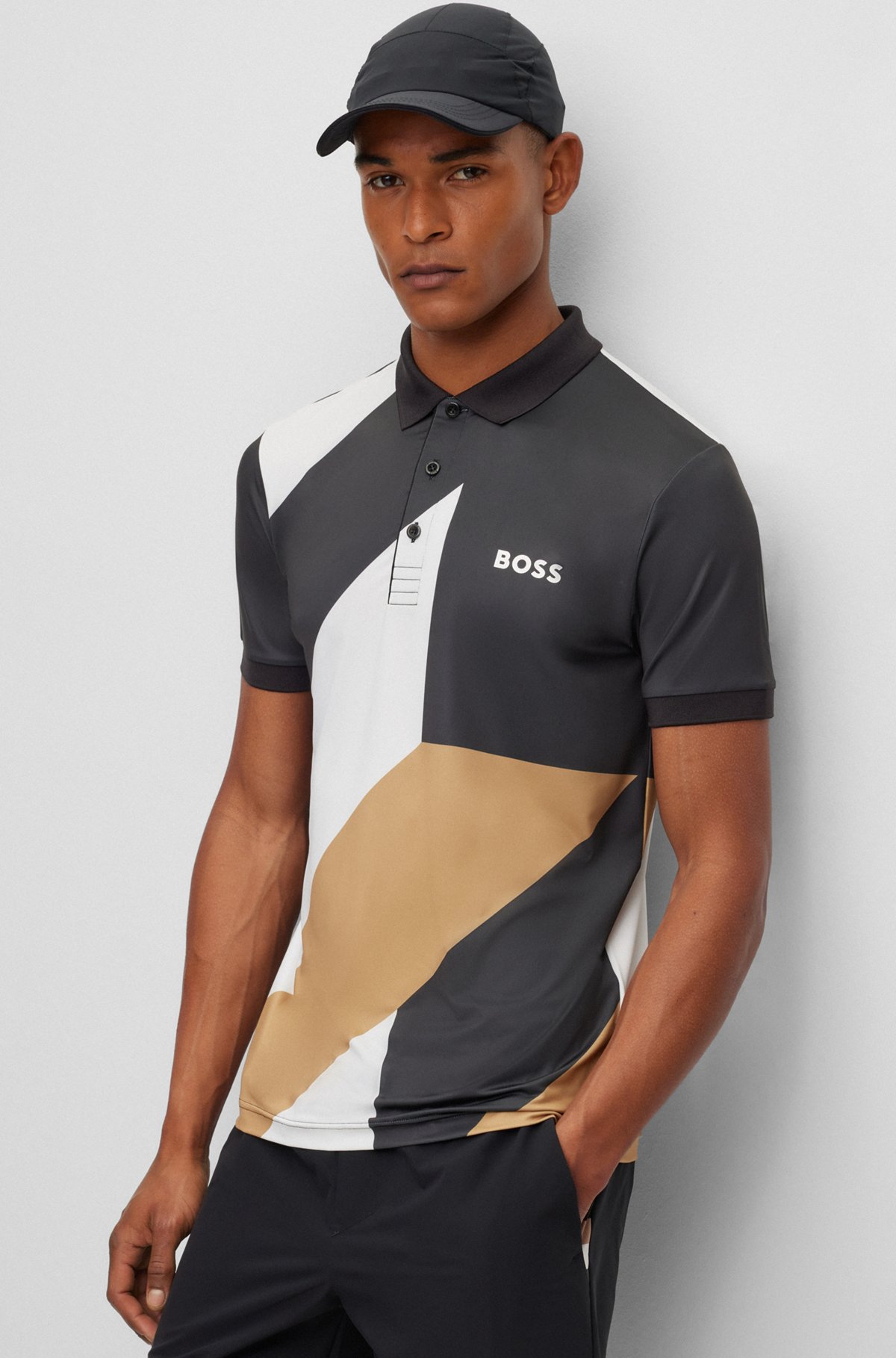 Hugo Boss Paddy Pro Golf Polo Shirt - Natural Hugo Boss Paddy Pro Golf Polo Shirt - Natural