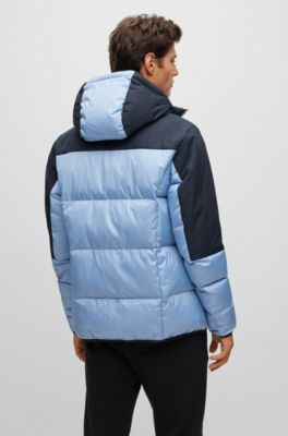 BOSS Regularfit waterrepellent down jacket with logo detail