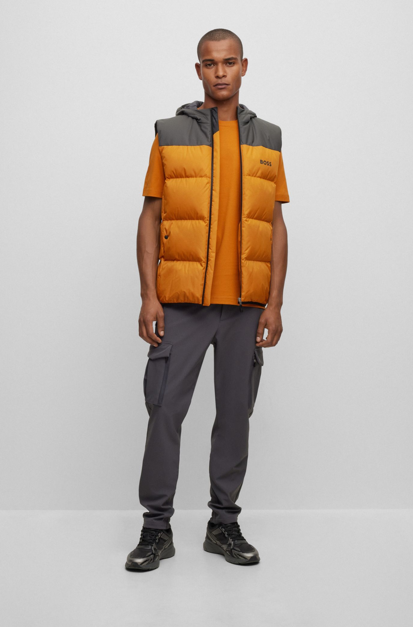 Boss shop orange vest