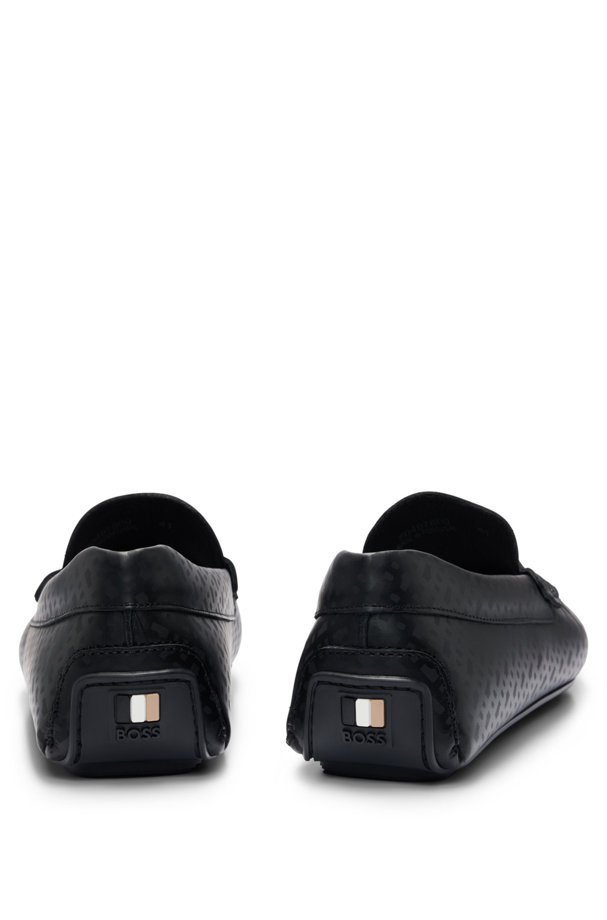 Shop Louis Vuitton Monogram Moccasin Loafers Plain Leather Bold