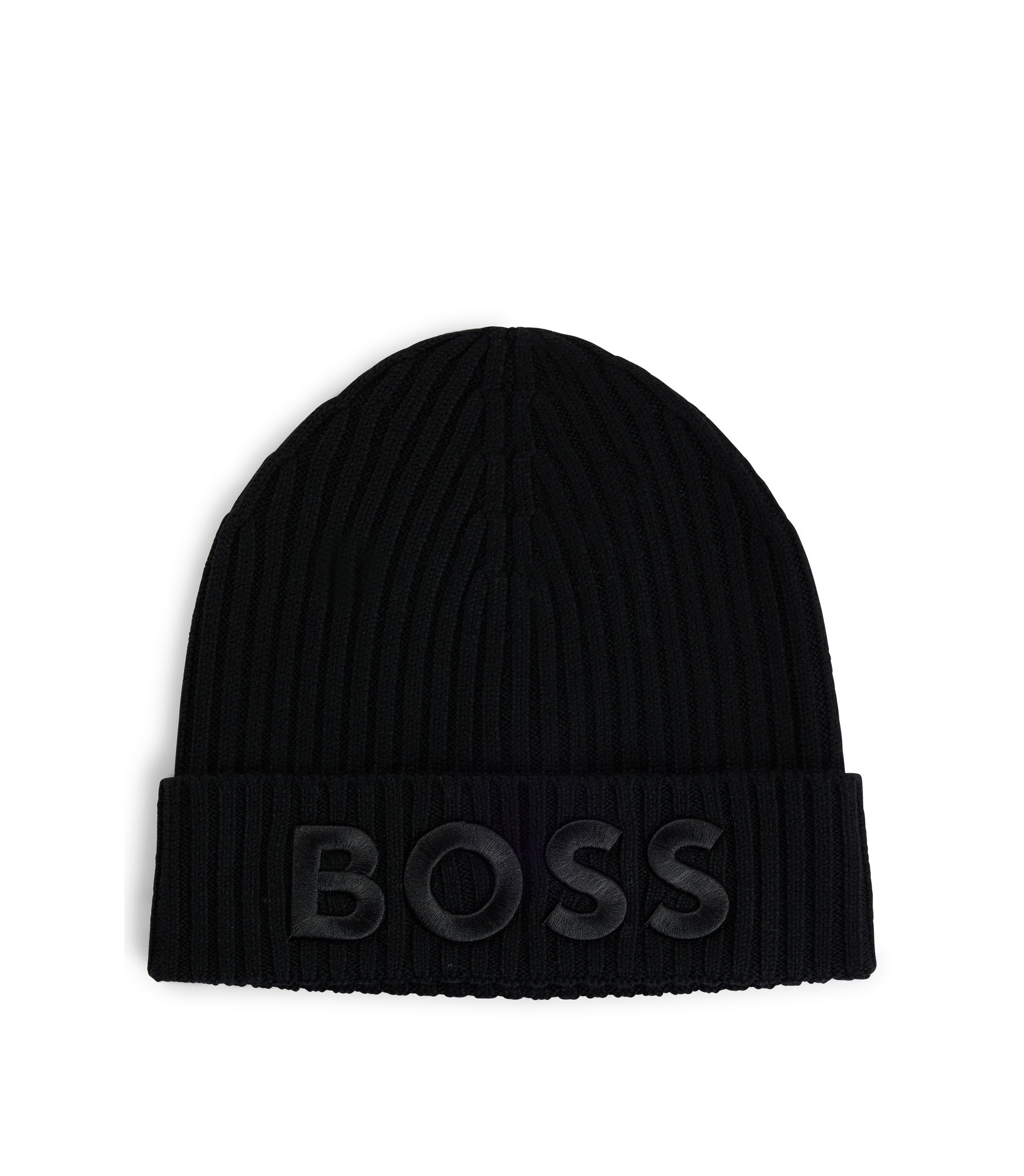 Mütze aus Schurwolle mit Logo-Stickerei