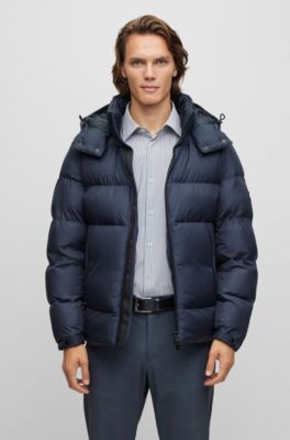 Hugo boss blue puffer jacket new arrivals