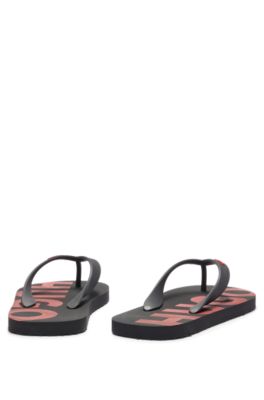 HUGO - Logo-strap flip-flops with branded insole