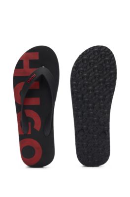 HUGO - Logo-strap flip-flops with branded insole