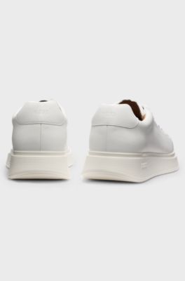 Leather trainers, White