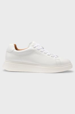 Leather trainers, White