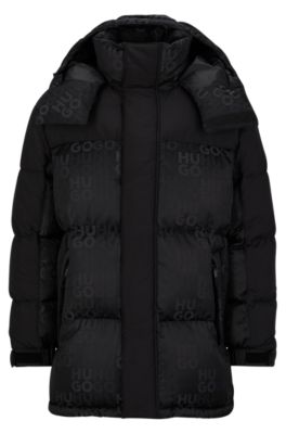 Hugo boss parka coat sale