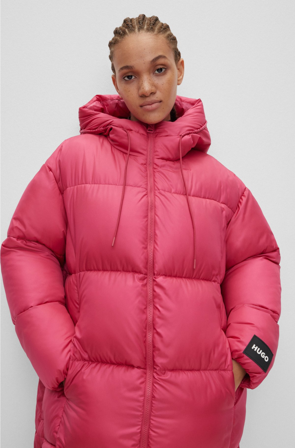Hugo Boss Buttoned Denim Jacket in Pink Cotton ref.951742 - Joli