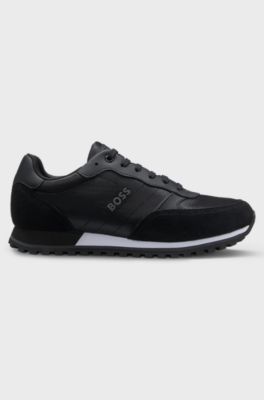 Sneakers in hardloopstijl, Zwart