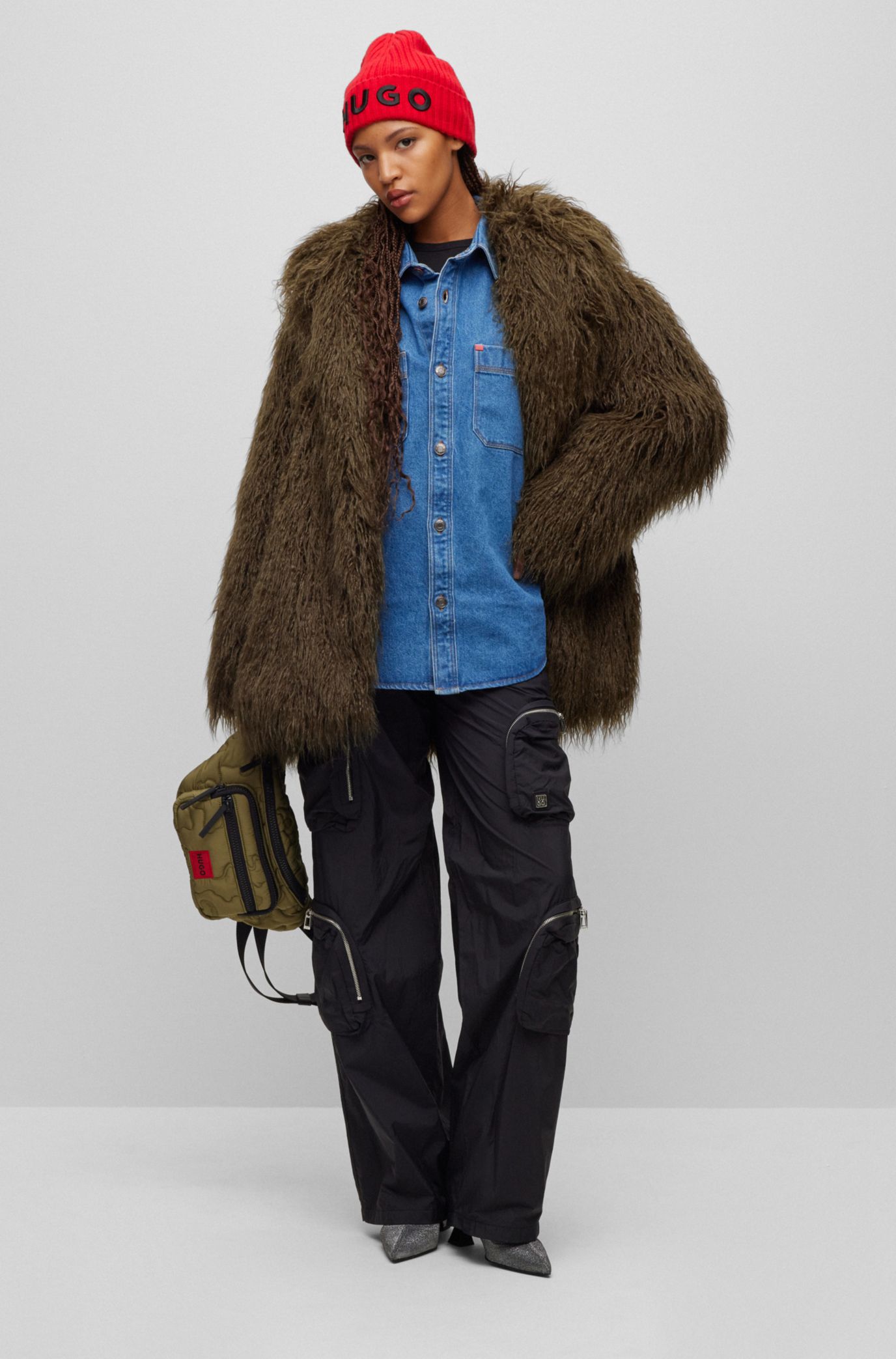 Hugo boss store fur jacket