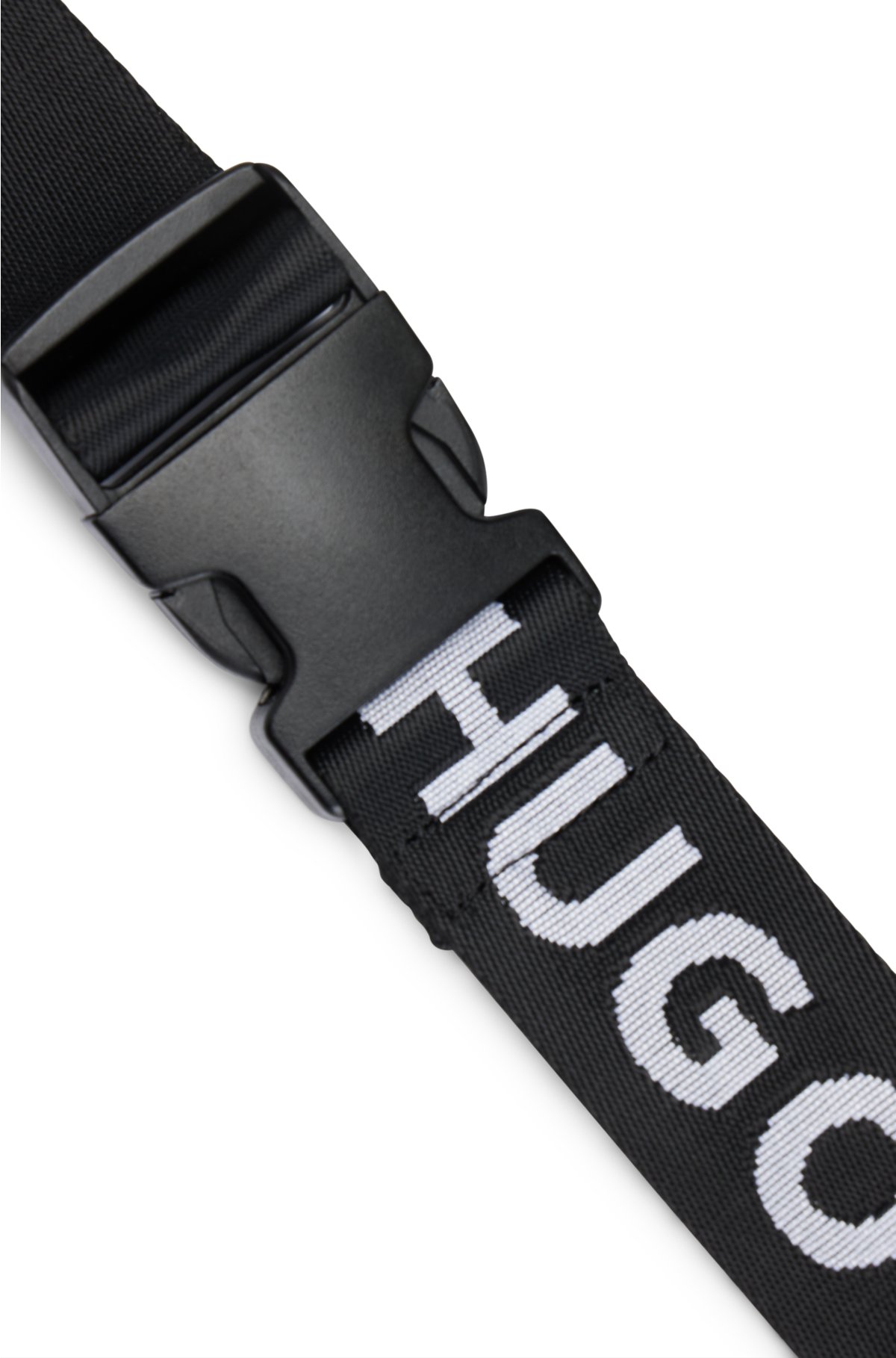 HUGO - Kornet bæltetaske, hvis bælte har gentagne logoer