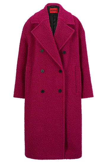 Oversized-fit coat in a wool blend, Hugo boss