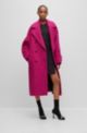 Oversized-fit coat in a wool blend, Dark pink