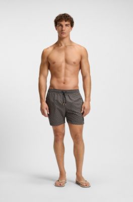 Italian-made flip-flops with contrast logo detail, Natural