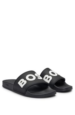 BOSS - Italian-made slides with raised logo