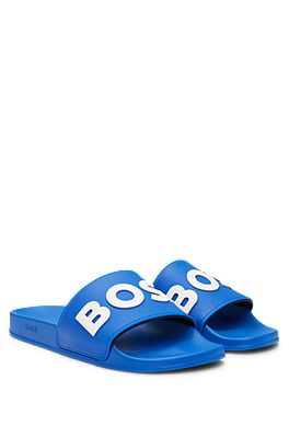 Hugo boss flip flops on sale blue