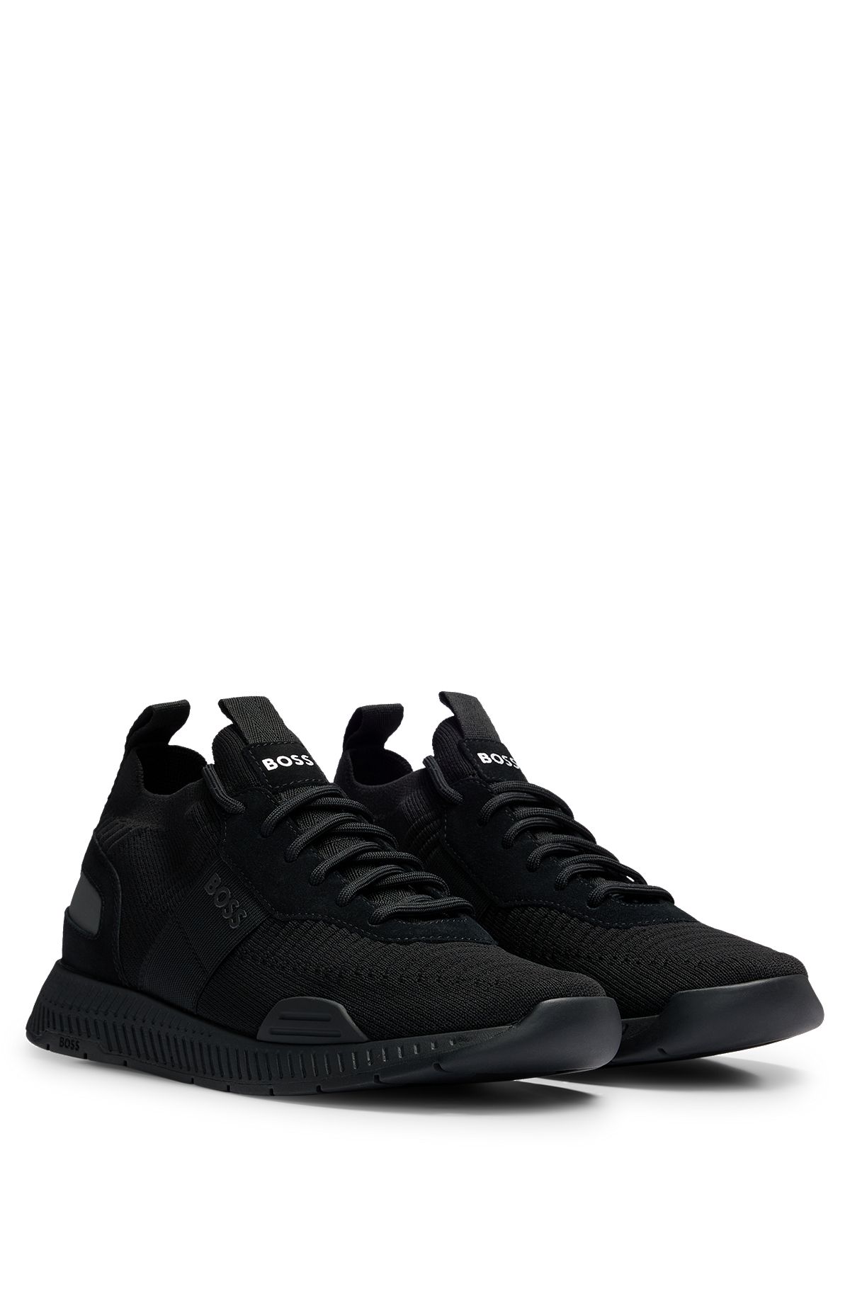 Boss Sneakers Homme Noir/Beige Tailles 40 Coloris Noir