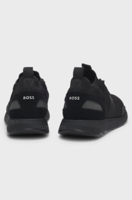 Knitted-upper trainers, Black