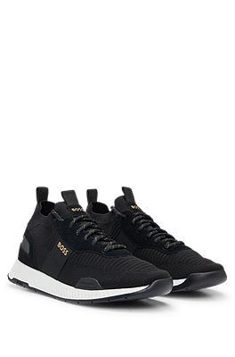 Boss black sneakers new arrivals