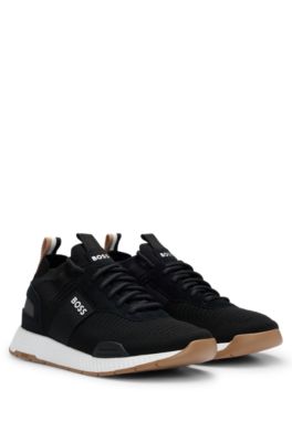 Hugo boss store suede trainers