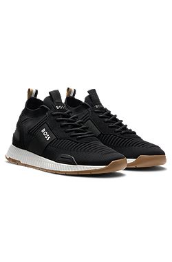 Knitted-upper trainers