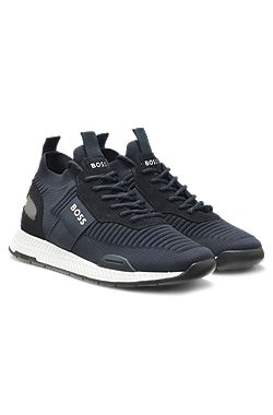 Knitted-upper trainers