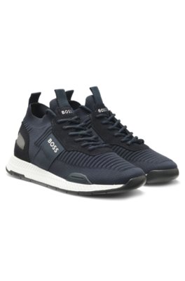 Knitted-upper trainers