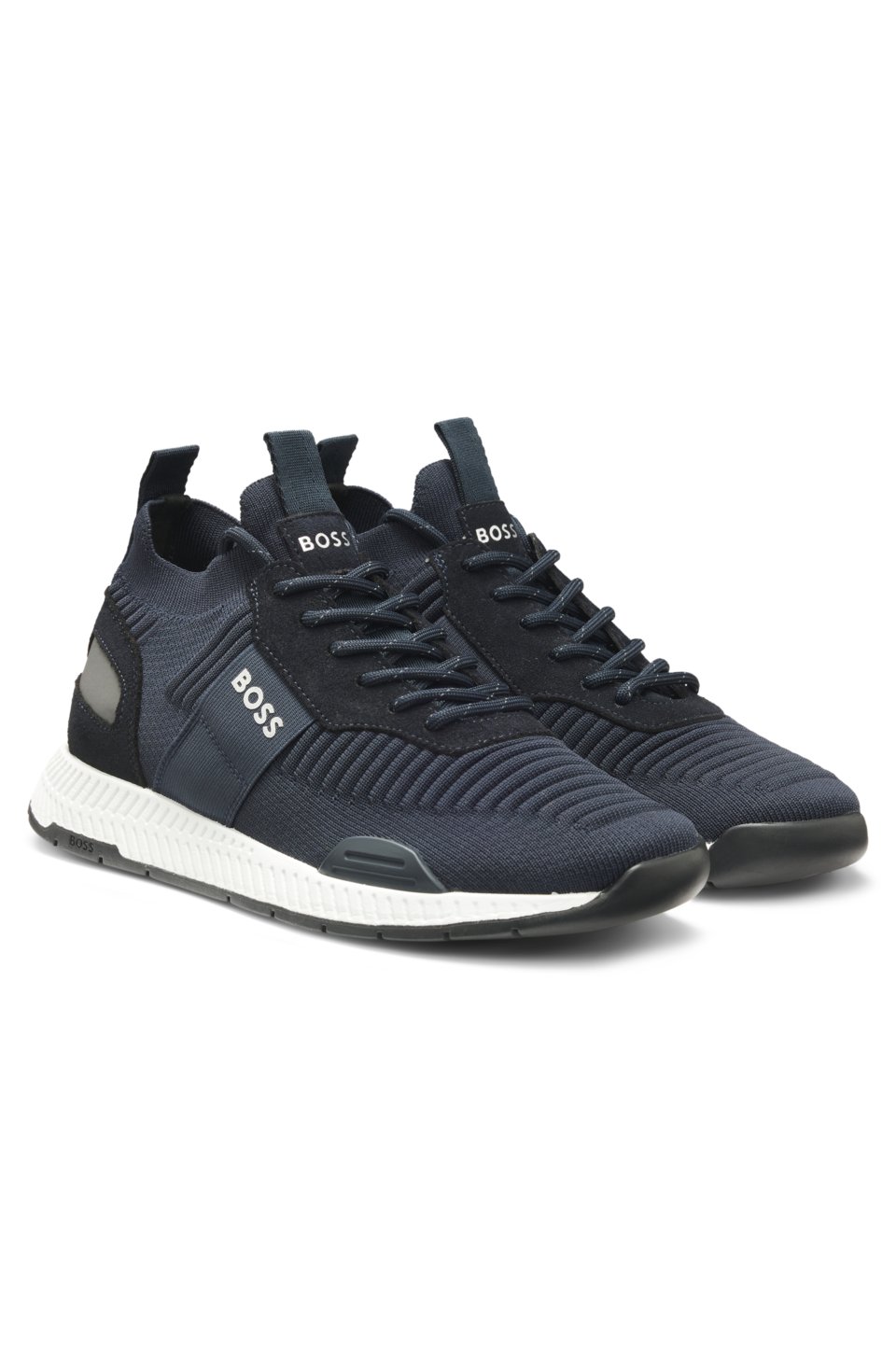 Knitted-upper trainers
