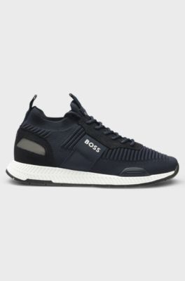 Sneakers mit Strick-Obermaterial, Dunkelblau