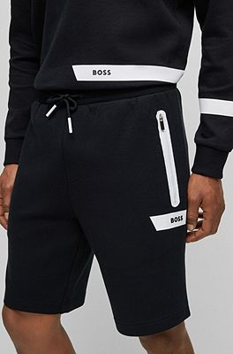 Mens hugo boss fleece on sale shorts