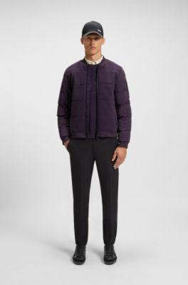 Mixed-material trainers with suede and faux leather, Black