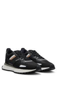 Running-style trainers with EVA-rubber outsole, Black